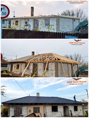 Constructie completa acoperisuri, montaj, dulgherie, centuri egalizare  - imagine 3
