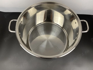 Oala inox 34 litri cu capac pentru gatit cantitati foarte mari
