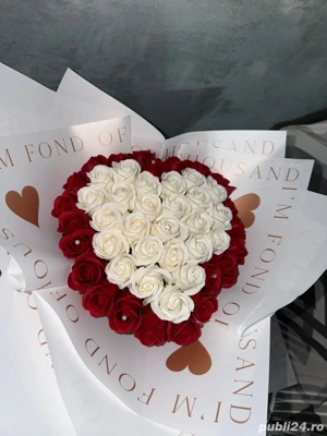 buchet flori din sapun