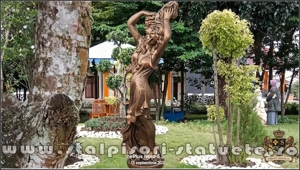 Statuetă Venus cu părul lung, arămiu patinat, model S71. - imagine 4