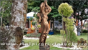 Statuetă Venus cu părul lung, arămiu patinat, model S71. - imagine 3