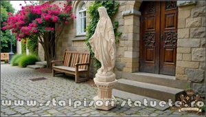 Statuetă fecioara Maria, galben antichizat, model S97. - imagine 4