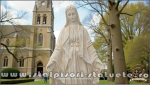 Statuetă fecioara Maria, galben antichizat, model S97. - imagine 2