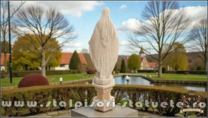 Statuetă fecioara Maria, galben antichizat, model S97. - imagine 5