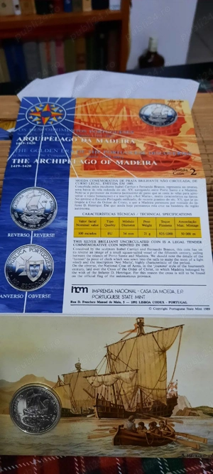 monedă comemorativă din  argint  - imagine 3