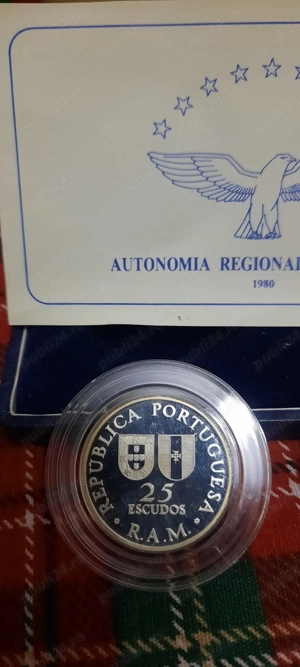 Doua monede comemorative din argint 