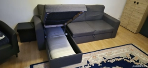 Colțar extensibil MARSLEV gri închis - imagine 5