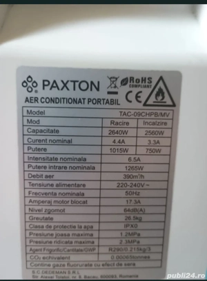 Aparat de aer condiționat PAXTRON - imagine 4