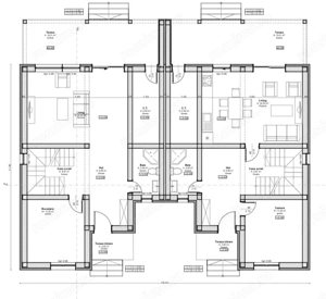 Duplex despartit prin camera tehnica, 4 camere - Sanandrei - imagine 3