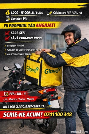 Activăm conturi Glovo, Wolt, Bolt Food în orașul dumneavoastră - imagine 2