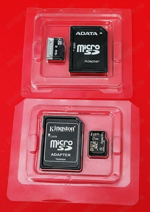 Carduri Micro SD cu adaptoare de 16 GB si 64 GB
