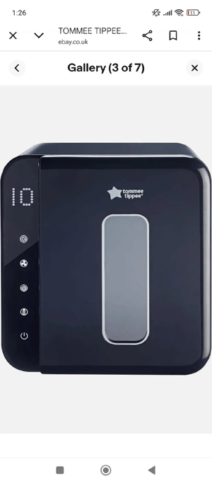 Tommee Tippee   Sterilizator si uscator UV 3-in-1 pentru biberoane si accesorii pentru bebelusi