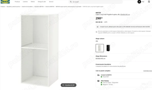 Ikea METOD Cadru dulap bucatarie, alb, 60x60x140 cm
