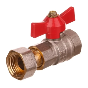 Robinet apa de trecere TRS, 1 2", interior-interior, fluture, cu olandez