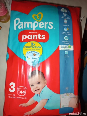 2 pachete Pampers chilotei Nr. 3   nou, sigilat