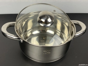 Recipient inox 3.5 litri cu capac de sticla pentru uz zilnic - imagine 5