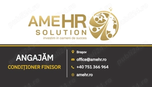 Angajăm Conditioner finisor - Fabrica Brasov