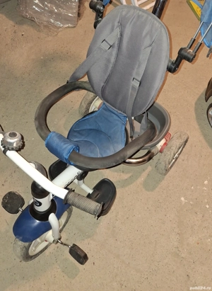 Tricicleta pliabila multifuctionala pentru copii Urbio Air, Albastru, Coccolle