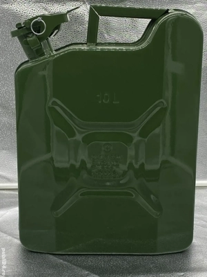 Canistra metalica 10 litri verde compacta si rezistenta