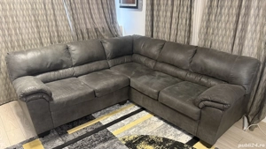 Vând colțar fix cu fotoliu recliner balansoar