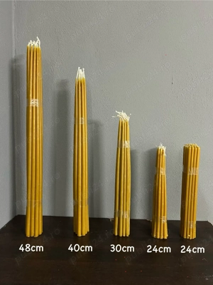 Lumânări din ceară naturală (Biserică Înviere Botez)