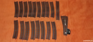 19 linii sine curbe pt. trenulet electric piko scara ho 16.5 cm 