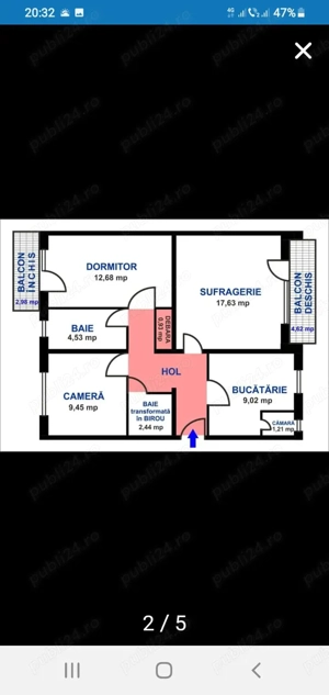 Vând apartament ultracentral în Arad piața Mihai Viteazu 