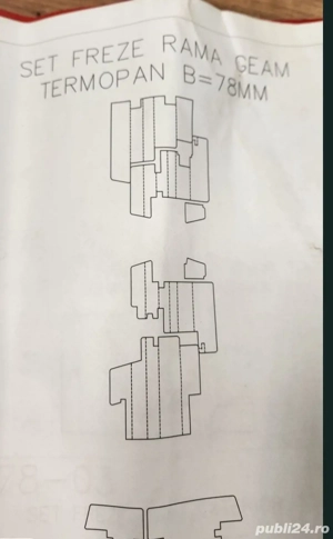 Vând set freze geam termopan  - imagine 4