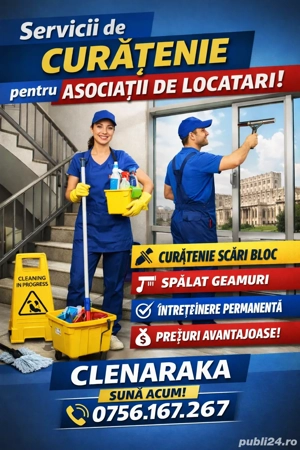 Curățenie scări bloc București 
