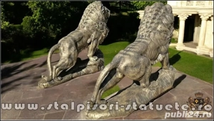 Set statuete lei gigant, auriu patinat, model S66. - imagine 4