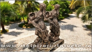 Statuetă domnița cu ulcea, arămiu patinat, model S16. - imagine 2