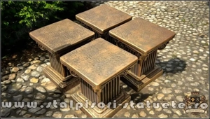 Soclu, stativ, arămiu patinat, model S64. - imagine 4