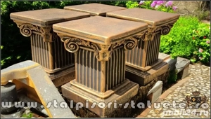 Soclu, stativ, arămiu patinat, model S64.