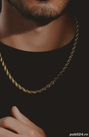 Lant RopeChain deosebit placat aur 35 gr