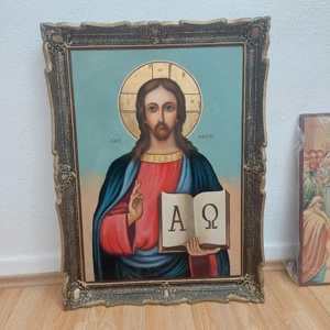 Icoane pictate manual , în ulei