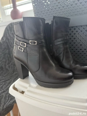 ghete piele 36 negre