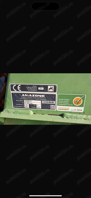 vand freza agricola AMAZONE 4 metri