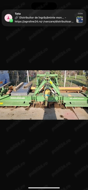 vand freza agricola AMAZONE 4 metri - imagine 2
