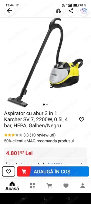 Aspirator cu aburi 