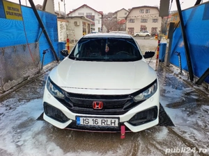 Honda Civic X - 2019, 1.0.benzina, manuala 6+1, - alb perlat -  Un singur proprietar !