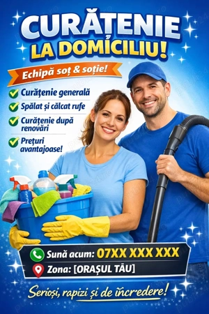  Curățenie Profesională la Domiciliu   Echipa Soț & Soție 