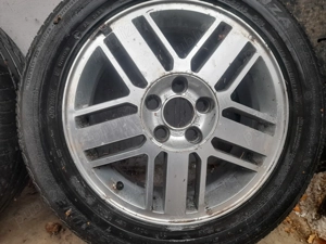 4 roți complete Ford originale 6.5Jx16H2 ET 52.5 pe 5 găuri  cu cauciucuri vara  - imagine 4