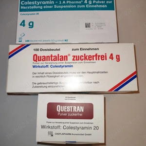 Colestiramina sau Quantalan 