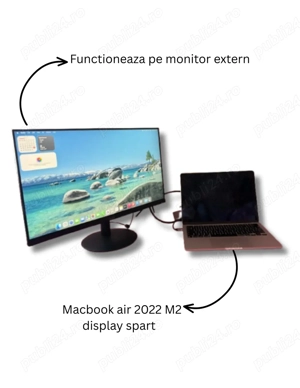 Vând laptop cu display spart   complet - imagine 2