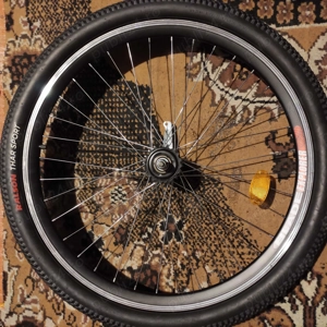 Roata spate bicicleta 26'' geanta dubla, cauciuc nou antipana butuc torpedo nou nouta - imagine 2