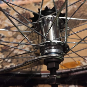 Roata spate bicicleta 26'' geanta dubla, cauciuc nou antipana butuc torpedo nou nouta - imagine 5