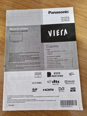 Vand TV cu plasma Panasonic Viera