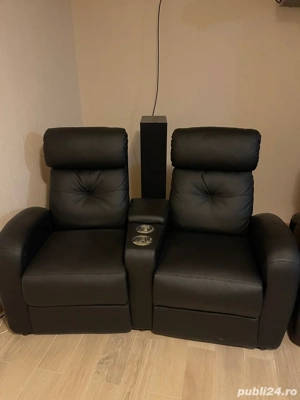 Fotoliu   Canapea recliner 2 locuri   tip cinema   NOUĂ 