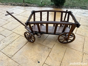 vand carut de lemn vintage - imagine 2