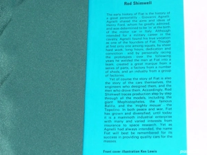 Carte Fiat F-2, istoria autoturismelor de curse, aparuta 1977 Londra - imagine 2